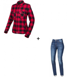 Комплект дамска протекторна риза SECA MARSHAL II LADY RED - 2 части