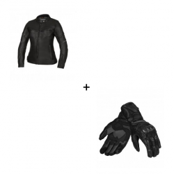 Комплект дамско кожено яке SECA DARKSIDE TFL BLACK - 2 части Комплект дамско кожено яке SECA DARKSIDE TFL BLACK - 2 части