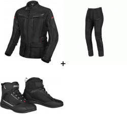 Комплект дамско текстилно яке SECA DISCOVERY LADY BLACK - 3 части