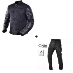 Мото комплект Trilobite 964 Acid Scrambler DENIM BLACK - 2 части