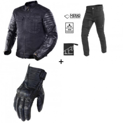 Мото комплект Trilobite 964 Acid Scrambler DENIM BLACK - 3 части