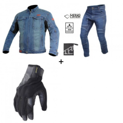 Мото комплект Trilobite 2095 Parado Tech-Air compatible BLUE - 3 части