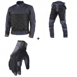 Мото комплект Trilobite 1995 Airtech BLUE/BLACK - 3 части