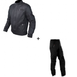 Комплект текстилно мото яке A-PRO PHASER BLACK - 2 части Комплект текстилно мото яке A-PRO PHASER BLACK - 2 части