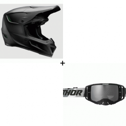 Комплект мотокрос каска THOR REFLEX SPORT CARBON STEALTH MIPS - 2 части Комплект мотокрос каска THOR REFLEX SPORT CARBON STEALTH MIPS - 2 части