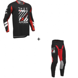 Мотокрос екип THOR LAUNCHMODE FUTURA BLK/RED- 2 части