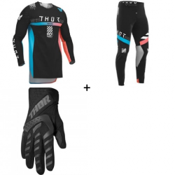 Комплект мотокрос джърси THOR SPORTMODE SYNTH BLACK - 3 части Комплект мотокрос джърси THOR SPORTMODE SYNTH BLACK - 3 части