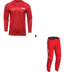 Мотокрос екип THOR SECTOR MINIMAL RED - 2 части