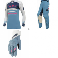 Комплект дамско мотокрос джърси THOR PRIME BLAZE LIGHT BLUE - 3 части Комплект дамско мотокрос джърси THOR PRIME BLAZE LIGHT BLUE - 3 части
