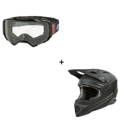 Комплект каска O'NEAL 1SERIES SOLID BLACK V.25 - 2 части Комплект каска O'NEAL 1SERIES SOLID BLACK V.25 - 2 части