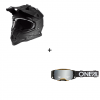 Комплект мотокрос каска O'NEAL 2SERIES FLAT V.23 BLACK MATT - 2 части
