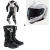 Комплект кожен екип ALPINESTARS GP PLUS V4 SPRINT BLACK/WHITE - 3 части thumb
