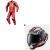 Комплект кожен екип ALPINESTARS GP PLUS V4 SPRINT RED FLUO - 2 части thumb