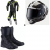 Комплект кожен екип ALPINESTARS GP TECH V5 FLUO BLACK/WHITE/FLUO YELLOW - 3 части thumb