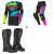 Комплект мотокрос блуза O'NEAL MAYHEM RESEDA BLACK/NEON YELLOW V.26 - 3 части thumb