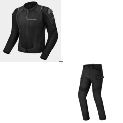 Комплект лятно яке SHIMA MESH PRO 2.0 BLACK - 2 части
