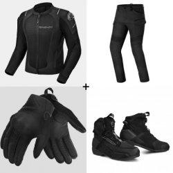 Комплект лятно яке SHIMA MESH PRO 2.0 BLACK - 4 части