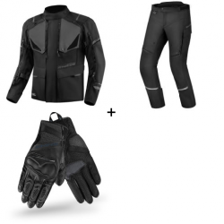 Комплект текстилно мото яке SHIMA RUNNER BLACK - 3 части Комплект текстилно мото яке SHIMA RUNNER BLACK - 3 части