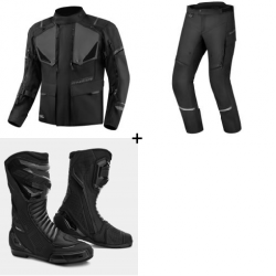 Комплект текстилно мото яке SHIMA RUNNER BLACK - 3 части Комплект текстилно мото яке SHIMA RUNNER BLACK - 3 части