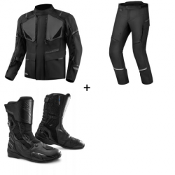 Комплект текстилно мото яке SHIMA RUNNER BLACK - 3 части Комплект текстилно мото яке SHIMA RUNNER BLACK - 3 части