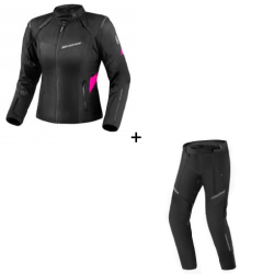 Комплект дамско мото яке SHIMA RUSH 2.0 PINK - 2 части Комплект дамско мото яке SHIMA RUSH 2.0 PINK - 2 части