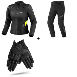 Комплект дамско мото яке SHIMA RUSH 2.0 FLUO - 3 части