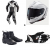 Комплект кожен екип ALPINESTARS GP PLUS V4 SPRINT BLACK/WHITE - 4 части thumb