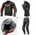 Комплект кожено яке ALPINESTARS GP FORCE V2 BLACK/RED FLUO - 4 части thumb