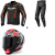 Комплект кожено яке ALPINESTARS GP FORCE V2 BLACK/RED FLUO - 3 части thumb