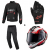 Комплект текстилно яке ALPINESTARS HALO DRYSTAR HF Laminated BLACK/RED - 4 части thumb