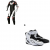 Комплект дамски кожен екип ALPINESTARS Tech Air GP Plus Black/White/Red - 2 части thumb