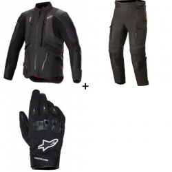 Комплект мото яке ALPINESTARST AMT-10 DRYSTAR XF BLACK - 3 части