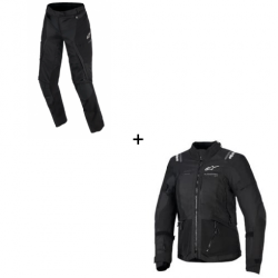 Комплект дамско яке ALPINESTARS Stella Andes v4 Drystar® BLACK - 2 части