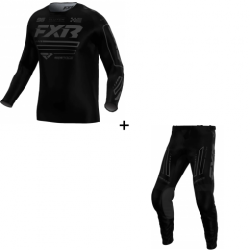 Комплект мотокрос блуза FXR CLUTCH MX26 BLACK - 2 части