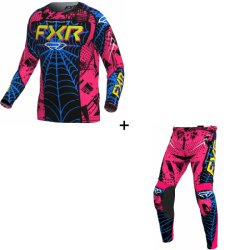 Комплект детска мотокрос блуза FXR CLUTCH MX26 ARACHNID - 2 части