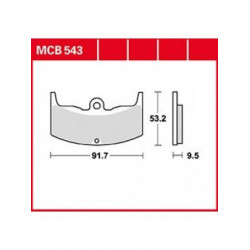 Мото накладки TRW MCB543