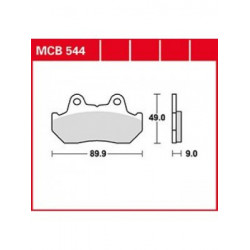 Мото накладки TRW MCB544