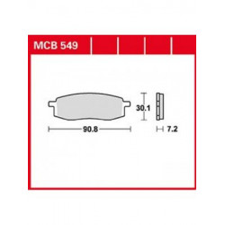 Мото накладки TRW MCB549SI Мото накладки TRW MCB549SI