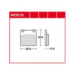 Мото накладки TRW MCB55