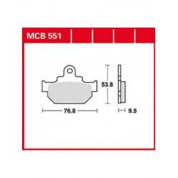 Мото накладки TRW MCB551 Мото накладки TRW MCB551