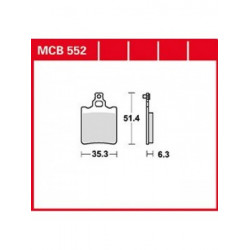 Мото накладки TRW MCB552