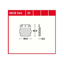 Мото накладки TRW MCB554SI Мото накладки TRW MCB554SI