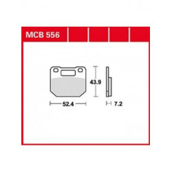 Мото накладки TRW MCB556