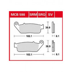 Мото накладки TRW MCB598 Мото накладки TRW MCB598