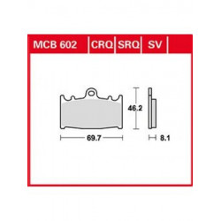 Мото накладки TRW MCB602SRQ