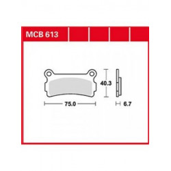 Мото накладки TRW MCB613