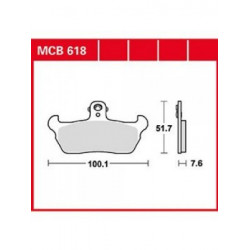 Мото накладки TRW MCB618 Мото накладки TRW MCB618