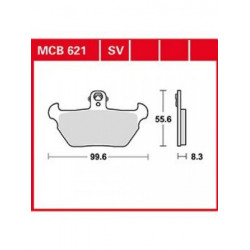 Мото накладки TRW MCB621