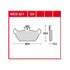 Мото накладки TRW MCB621SV