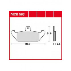 Мото накладки TRW MCB563